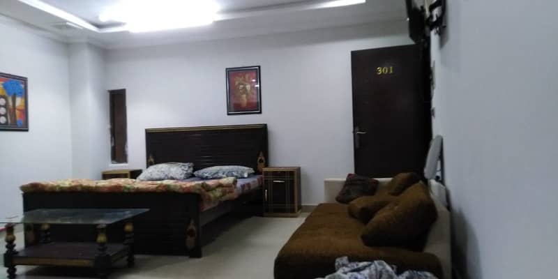 Furnished studio apartment available for rent in bahria town phase 4 civic center 3