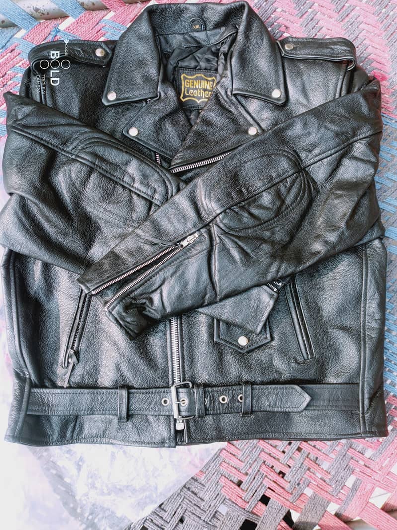 Genuine leather jacket 10/10 condition from Spain size xxl 1