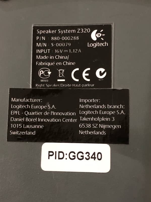 imported LogiTech Speaker System Z320 For Sale 2