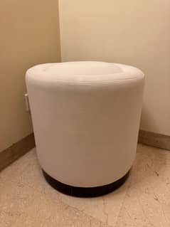 White Pouffe