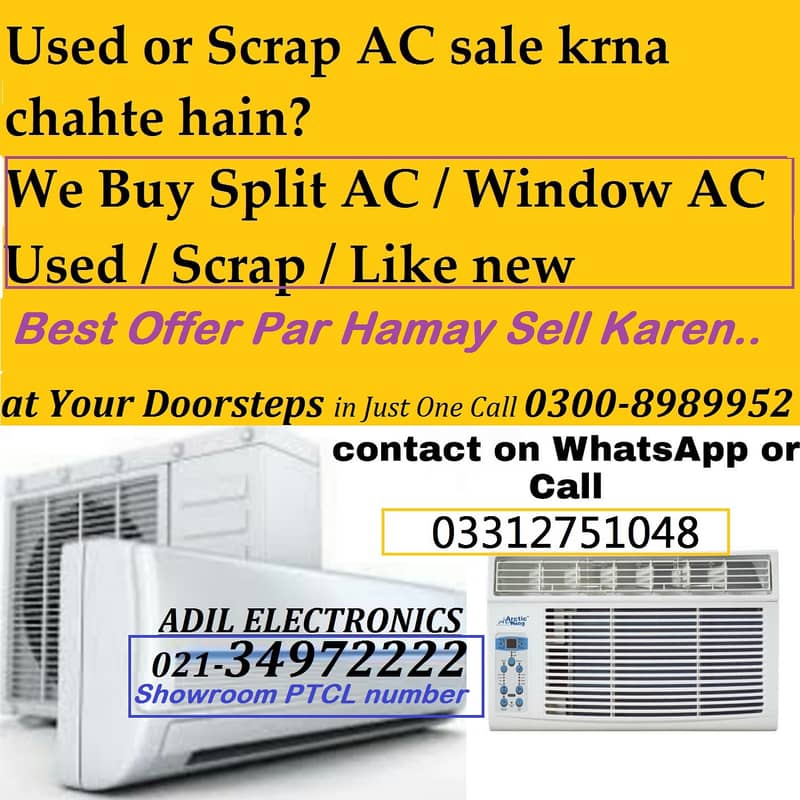 Purane Ac SPLIT / AC WINDOW. AB HAMAY SELL KAREN 03008989952 BestOffer 0