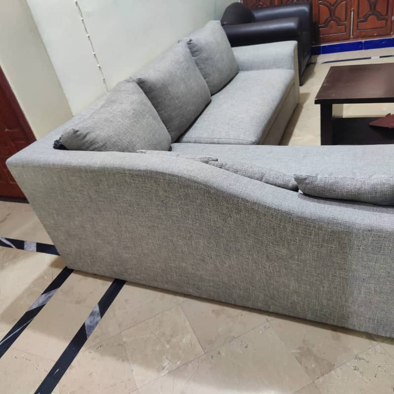 Corner L shape Sofa with Foot Puffy 5