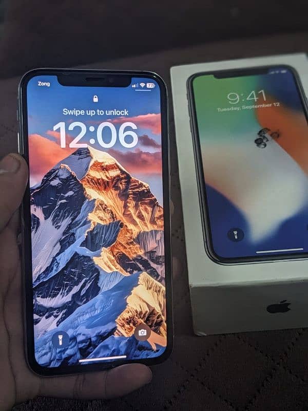 Iphone x with box PTA approved 0