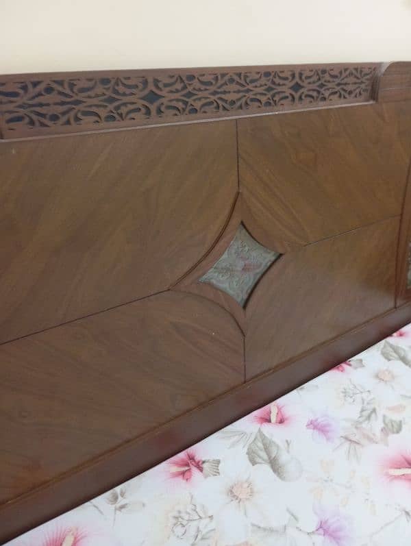 wood made king size bedroom set with mattress for sale 1