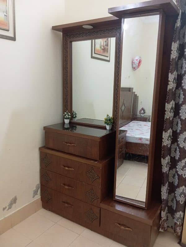 wood made king size bedroom set with mattress for sale 4