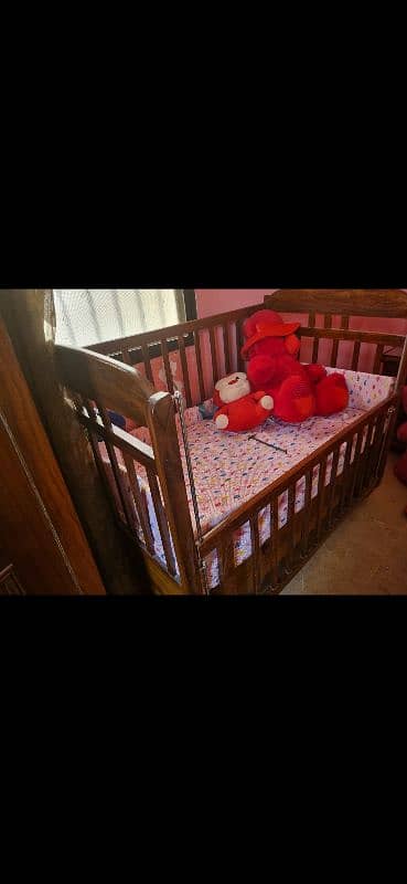 Baby wood coat brand new condition with wardrobes 1