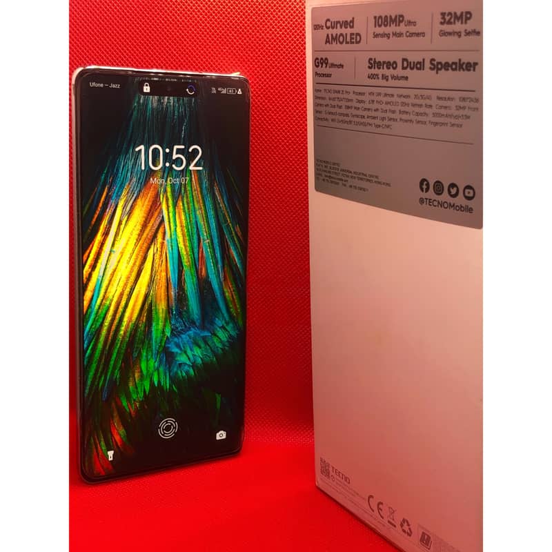 EDGE SCREEN Spark 20 pro plus - 16GB - 256GB Storage - 108 MP Camera 2