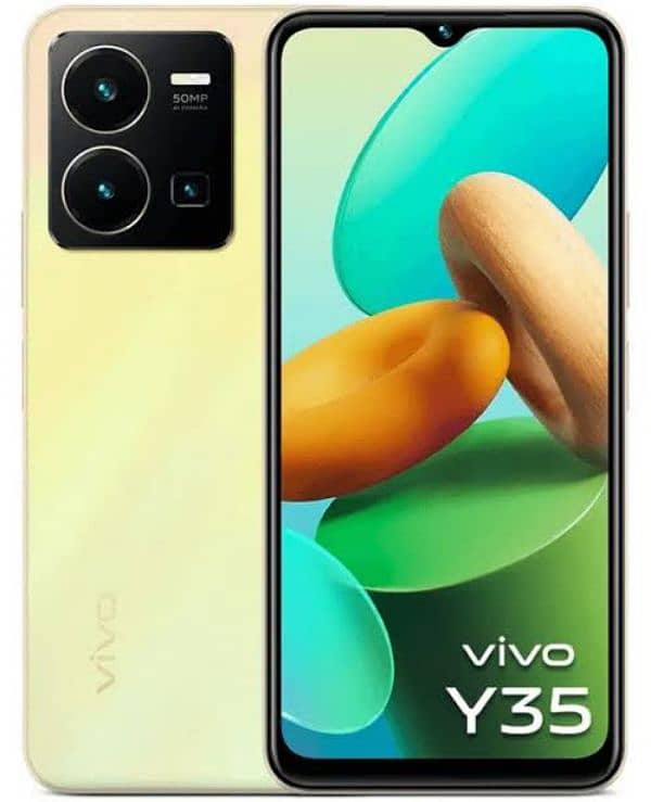 Vivo y35(8+8,128)Ful box 2