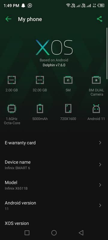 Infinix Smart 6.2. . . 32 0