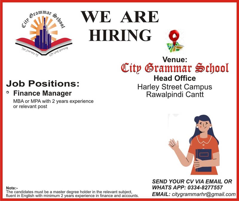 Finance Manager Required 0