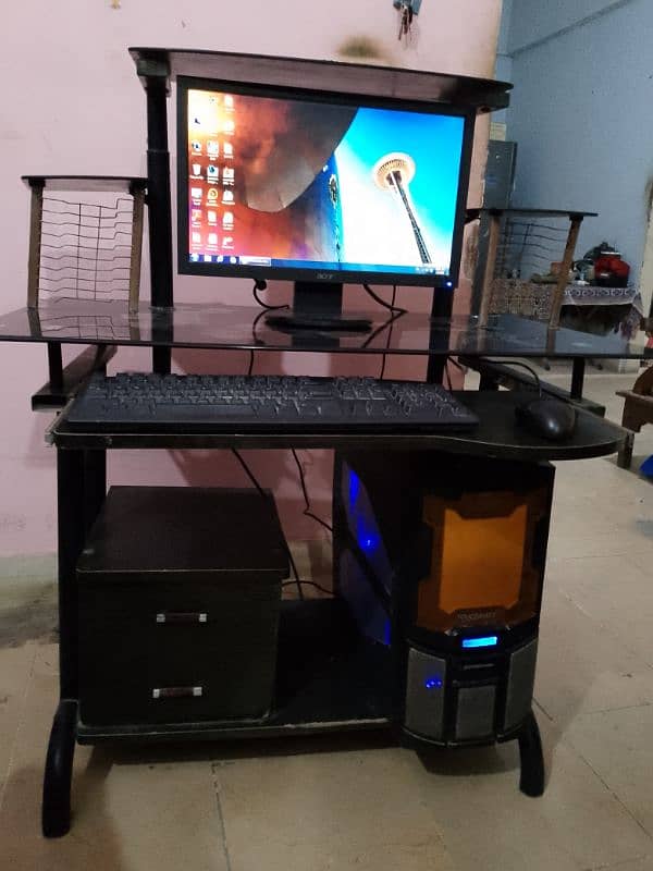 PC setup with table 1