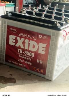 Exide 3500 tall tublar