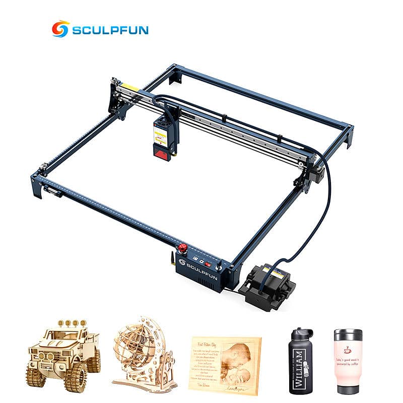 Sculpfun S30 Ultra 11W Laser Machine with Honeycomb and Rotary Roller 0