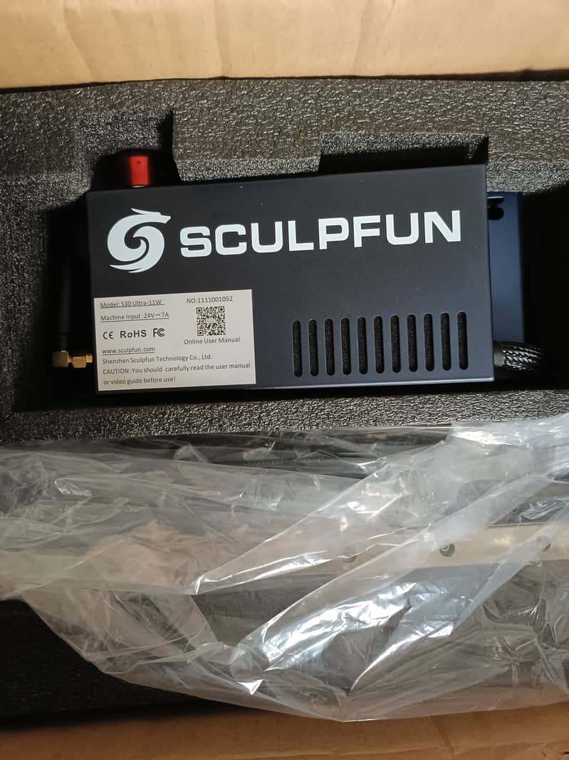 Sculpfun S30 Ultra 11W Laser Machine with Honeycomb and Rotary Roller 6