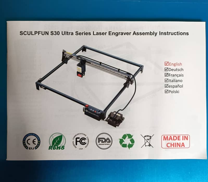 Sculpfun S30 Ultra 11W Laser Machine with Honeycomb and Rotary Roller 7