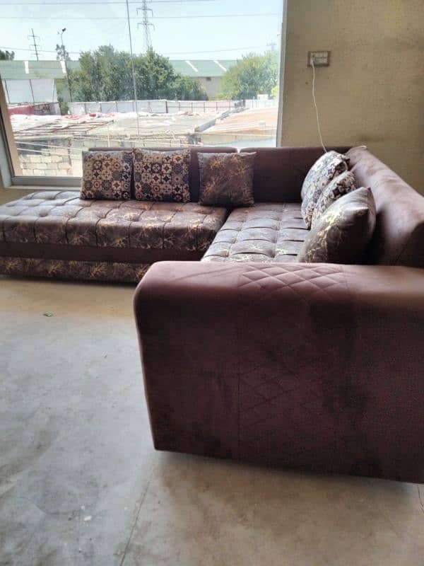 L shape sofa set 2