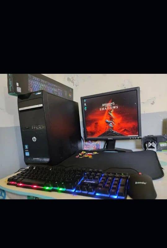 GAMING PC HP CORE i5(2nd generation) 8gb memory and 240 gb hard disk 8