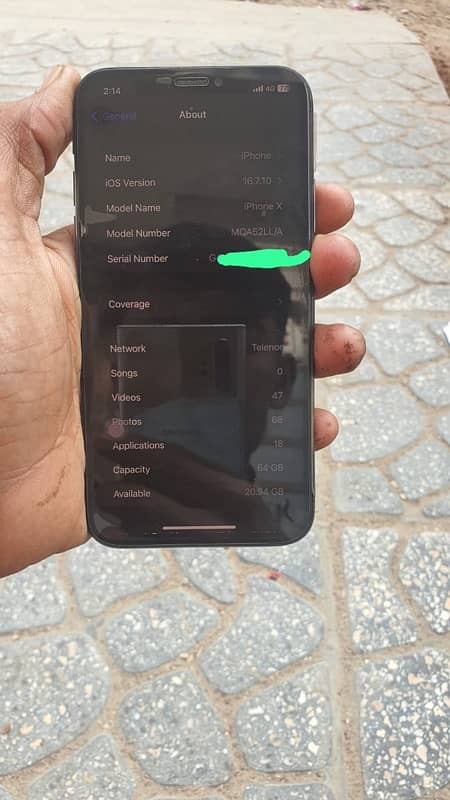 iPhone X 64 GB pta approved 6