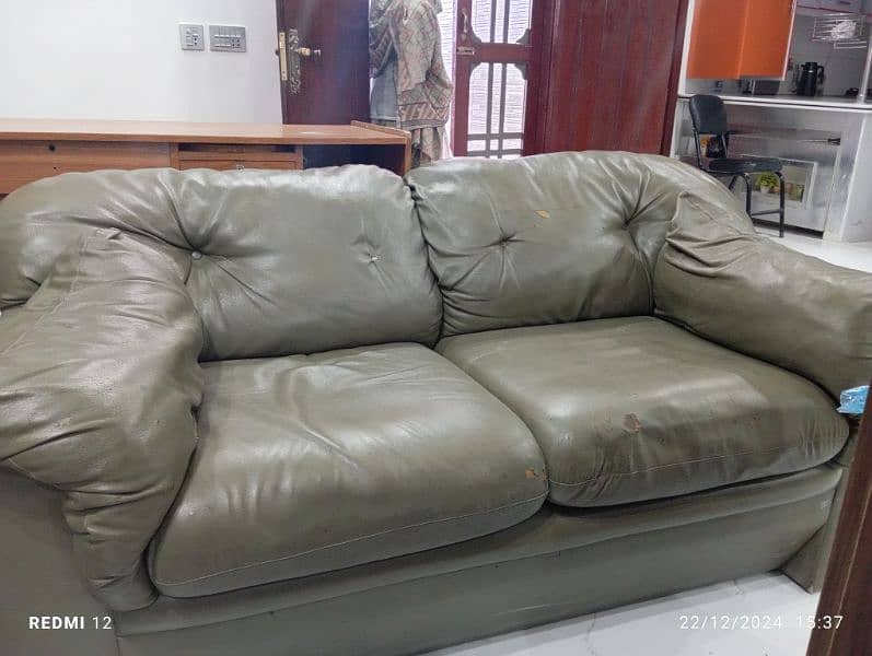 For Sale: Gently Used Leather Sofa 2