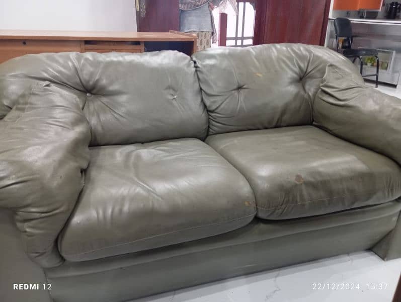 For Sale: Gently Used Leather Sofa 3