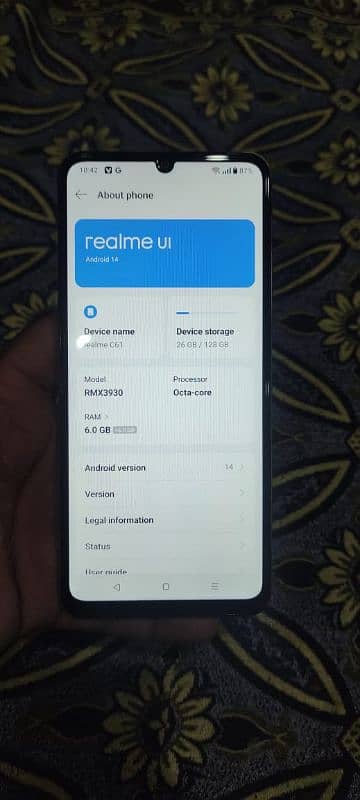 Realme C61 Brand New mobile 6