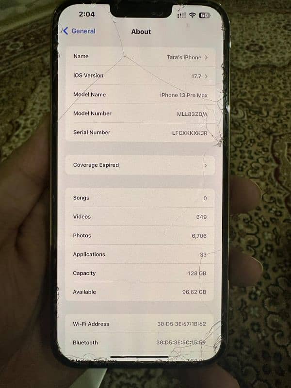 iphone 13 pro max 128gb PTA approved 3