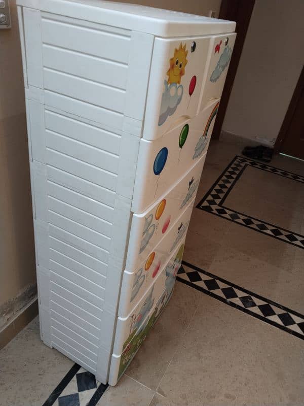 7 layer kids wardrobe 4 drawer 3 cupboard portion 2