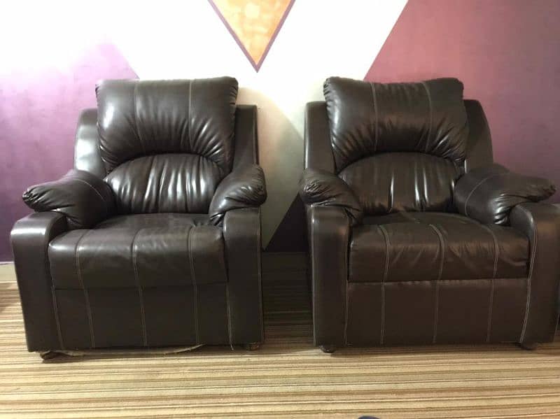 seven seater luxury leather sofa set 0