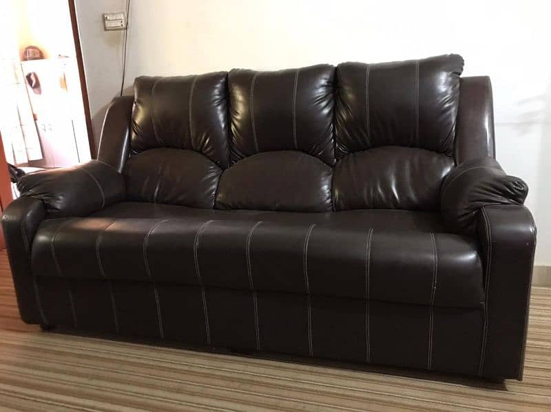 seven seater luxury leather sofa set 2