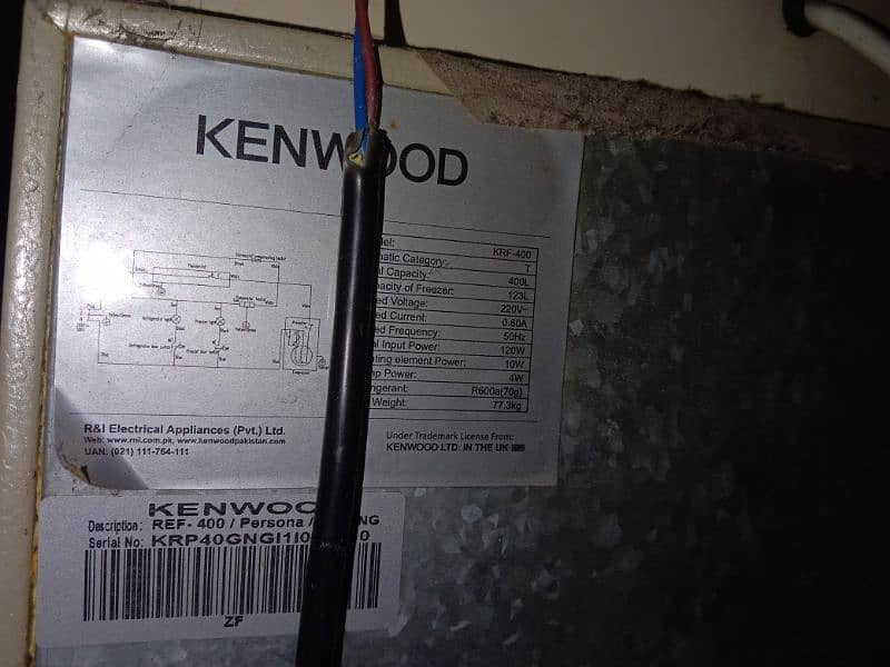 KENWOOD REFRIGERATOR 2