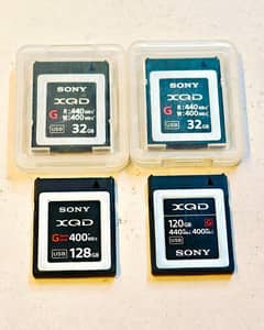 Sony XQD Cards (PRICES ARE MENTIONED in Ad)