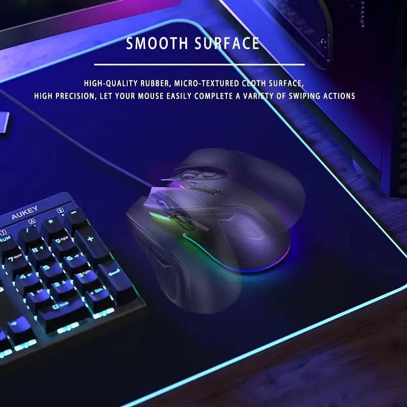 15W RGB Wireless Charging Gaming Mouse Pad 3