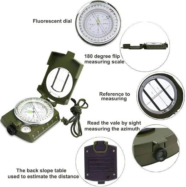 Magnetic Compass Military Compass for Directions 2