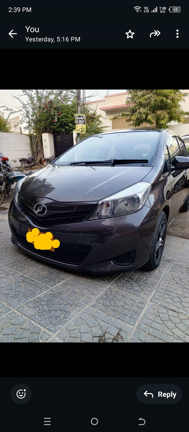 Toyota Vitz 2012/15 0