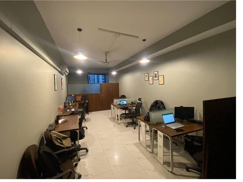 Fully Furnished Area 470 square Feet Brand New Corporation Office Available For Rent in Gulberg 3 Lahore 0