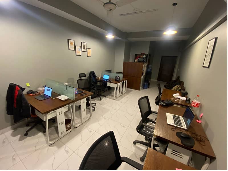 Fully Furnished Area 470 square Feet Brand New Corporation Office Available For Rent in Gulberg 3 Lahore 1