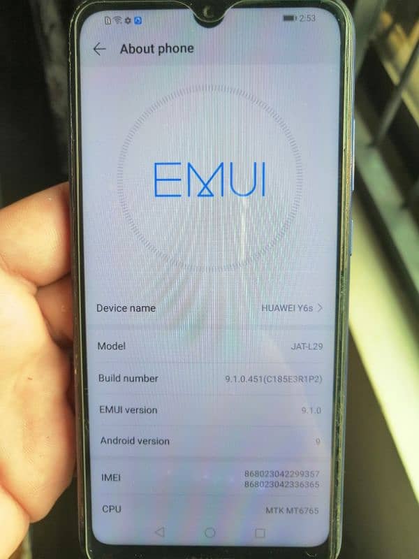 Huawei y6s 10/10 condition non PTA 3/64 9