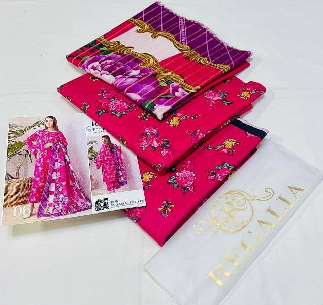 Fabric Khaddar 3pc printed collection 6