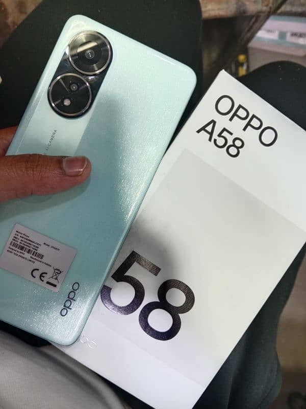 Oppo a58 8 GB ram 128 rom totel jenvan set 0