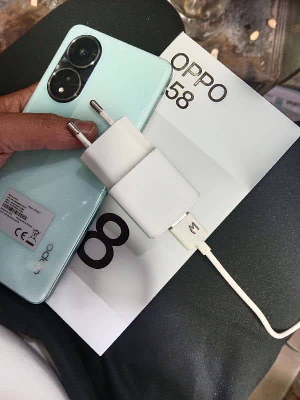 Oppo a58 8 GB ram 128 rom totel jenvan set 1