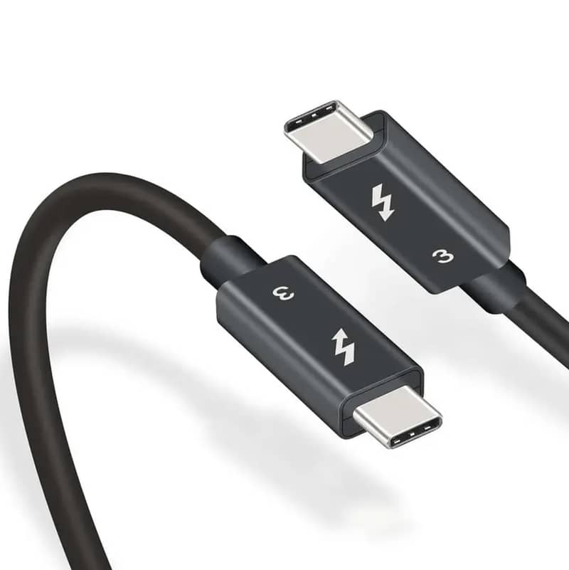 Type C USB C Thunderbolt Cable for FULL HD 1080p 2K 4K 8K Monitors 1