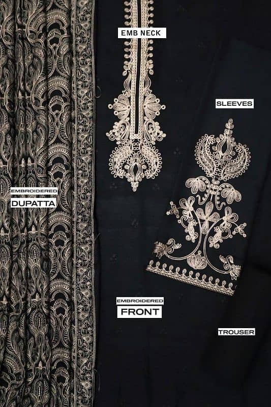 karandi embroidery 3pcs 2