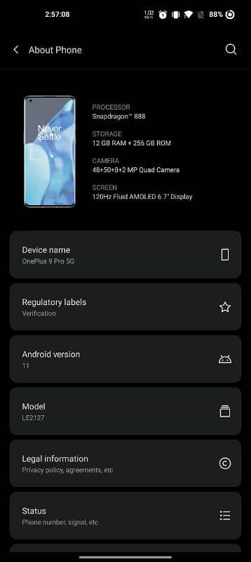 OnePlus 9 pro 5G 12/256 Non PTA 7