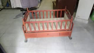 wooden cradle cott