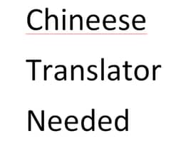 Chinese Translator need in lahore