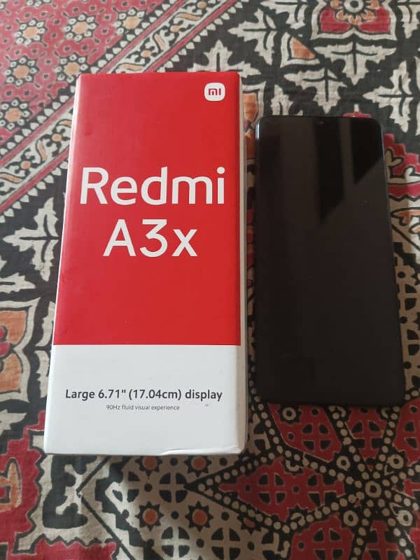 Redmi A 3 X  - 4/64 New Box Pack With Box original Charger 6