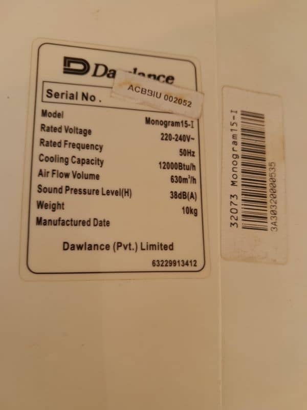 used dawlance ac for sale 0