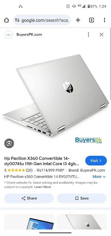 HP Pavilion X360 Core i3 11th Generation 1