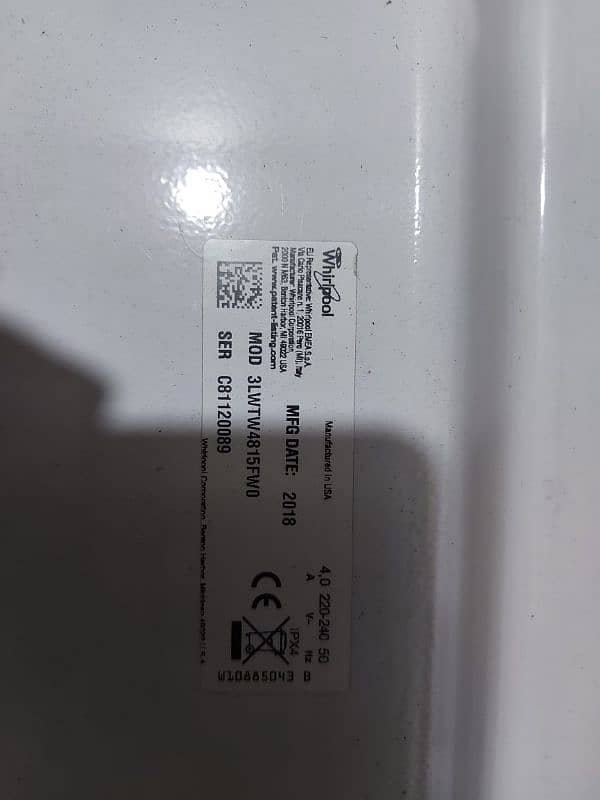 Whirlpool 3LWTW4815FW (U. S. A) Atlantis 6th Sense Top Load 2