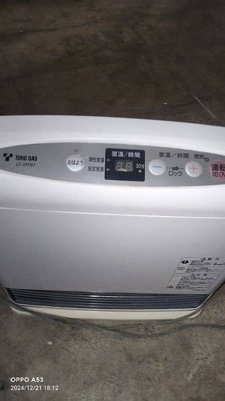 electronic and gas heater 1